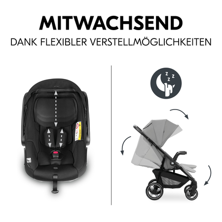 Mitwachsend dank flexibler Verstellmöglichkeiten