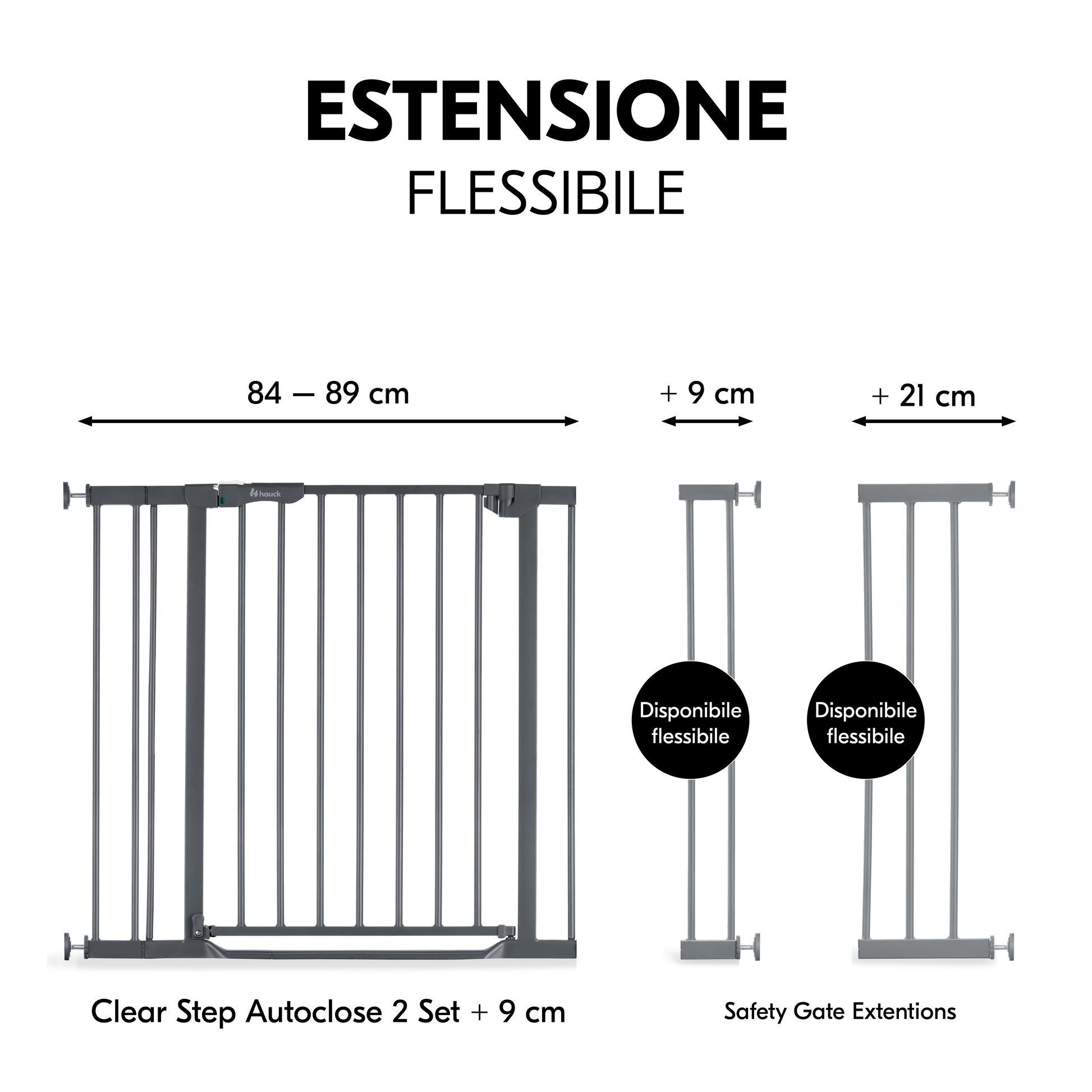 Clear Step Autoclose 2 Set +9 cm