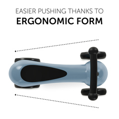 Easier pushing thanks to ergonomic form
