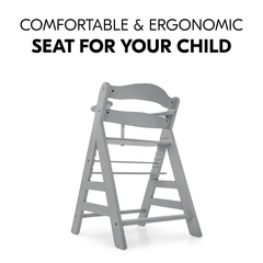 An ergonomic, grow-along highchair