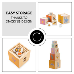 Easy to store thanks to stacking design